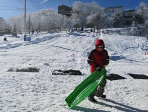 Youth sledding hill at Beech Mountain